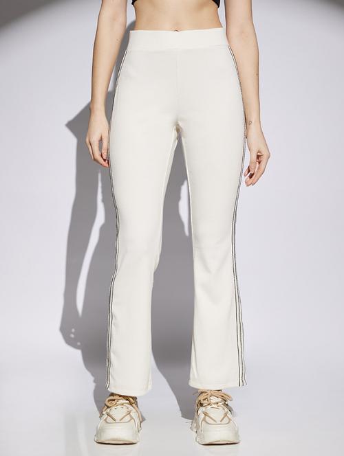 women solid high rise bootcut trouser - 22013375 - Very Small Image - 1