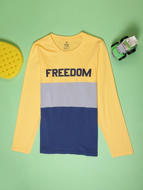 mustard cotton tshirt - 22013674 - Very Small Image - 1
