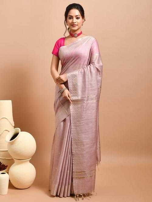 women self design bordered saree with blouse - 22014444 - Very Small Image - 1