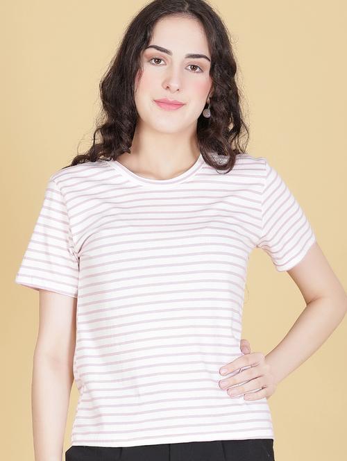 White Cotton Regular Tshirt - 22014615 - Very Small Image - 1