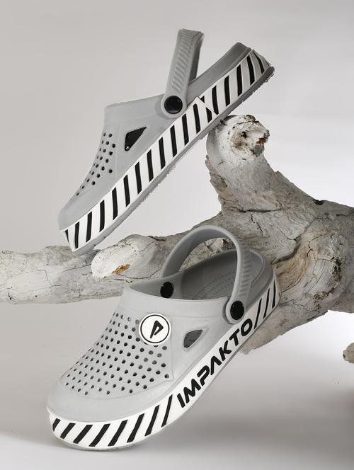 men grey slip on clog - 22016018 - Very Small Image - 1