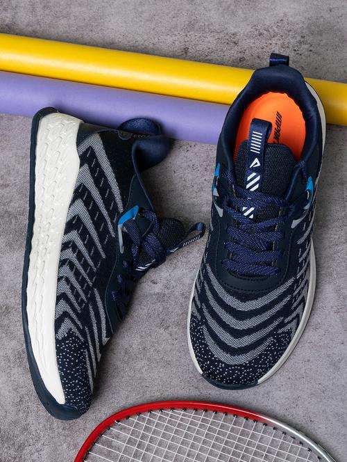 men navy blue lace up sport shoe - 22016101 - Very Small Image - 1