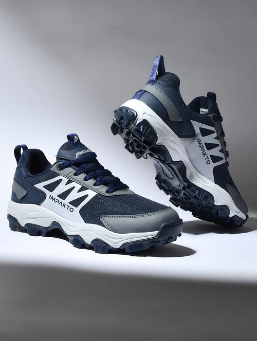 men navy blue lace up sport shoe - 22016324 - Very Small Image - 1