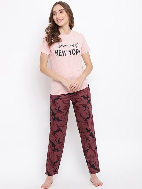 women printed nightwear pyjama set - 22016386 - Very Small Image - 1
