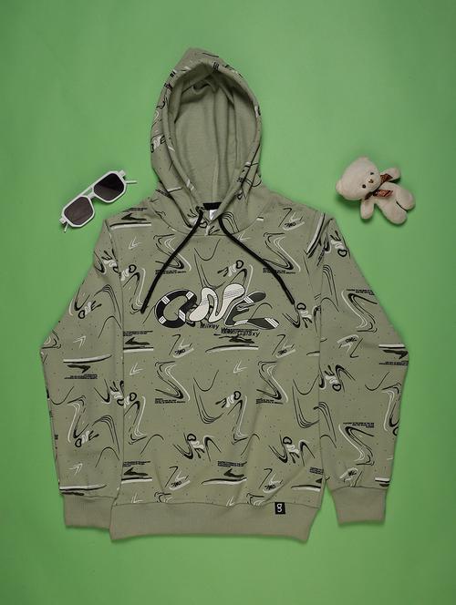 boys printed long sleeve hooded sweatshirt - 22016739 - Very Small Image - 1