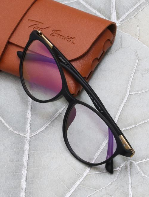 ted smith cat-eye matt black spectacles frame for women - 22017490 - Very Small Image - 1