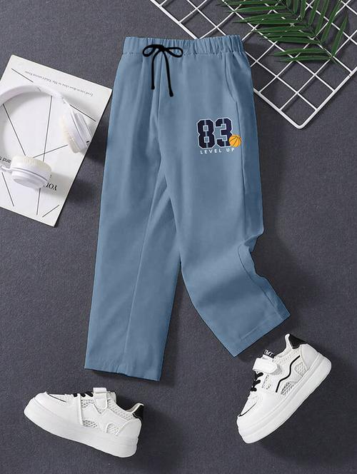 boys printed mid rise track pant - 22017529 - Very Small Image - 1