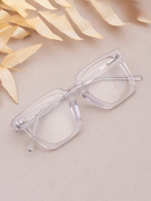 ted smith transparent square premium italian acetate frames for unisex - 22017692 - Very Small Image - 1