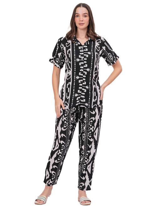 women printed nightwear pyjama set - 22018213 - Very Small Image - 1