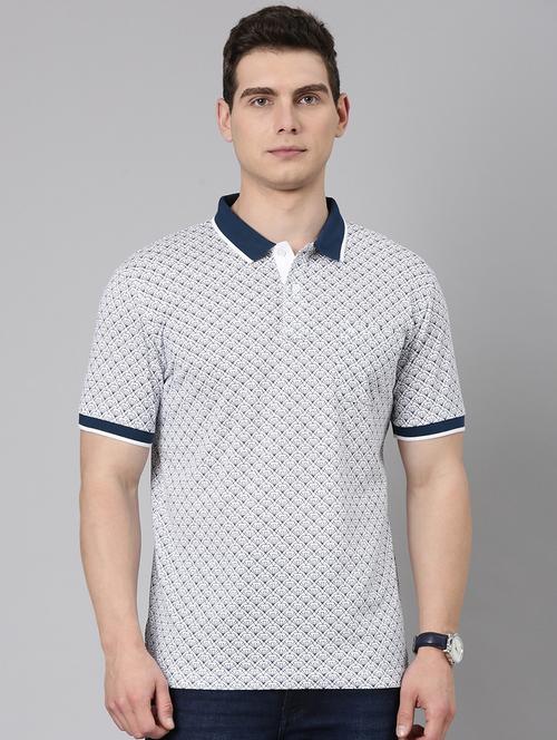 men printed short sleeve regular fit polo t-shirt - 22019657 - Very Small Image - 1