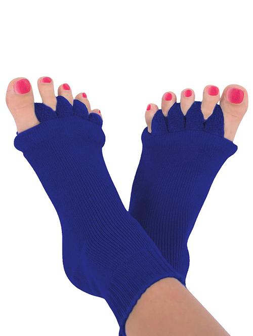 women solid five toe separater alignment socks  - 22019696 - Very Small Image - 1
