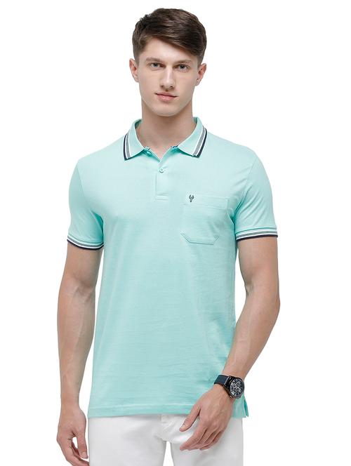 men solid short sleeve slim fit polo t-shirt - 22020120 - Very Small Image - 1