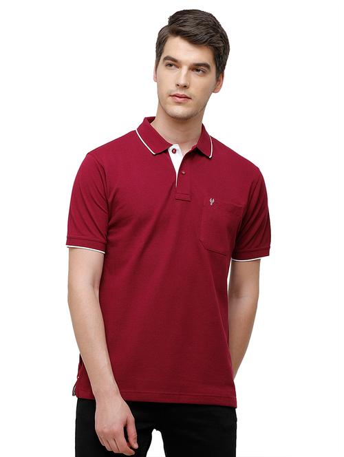 men solid short sleeve regular fit polo t-shirt - 22020129 - Very Small Image - 1
