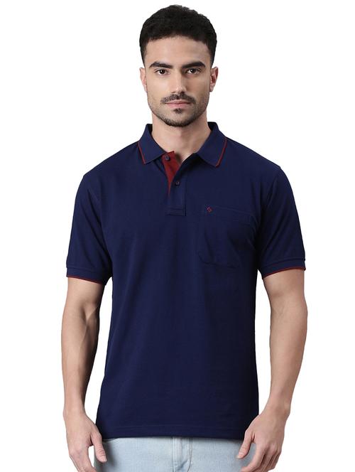 men solid short sleeve regular fit polo t-shirt - 22020131 - Very Small Image - 1