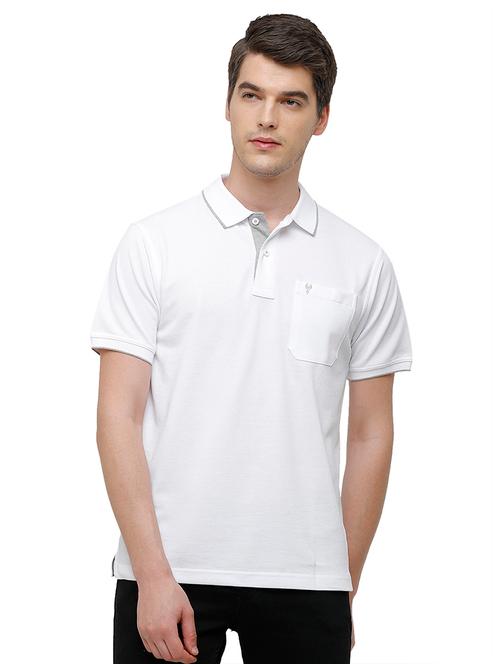 men solid short sleeve regular fit polo t-shirt - 22020133 - Very Small Image - 1