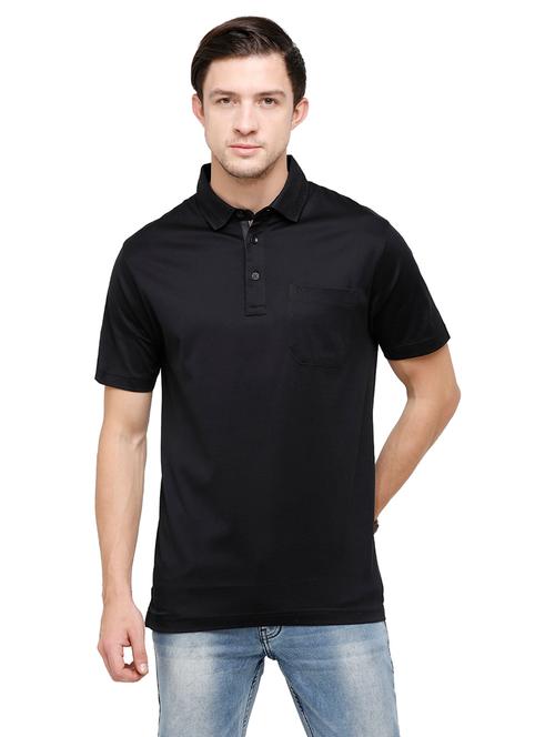 men solid short sleeve regular fit polo t-shirt - 22020134 - Very Small Image - 1
