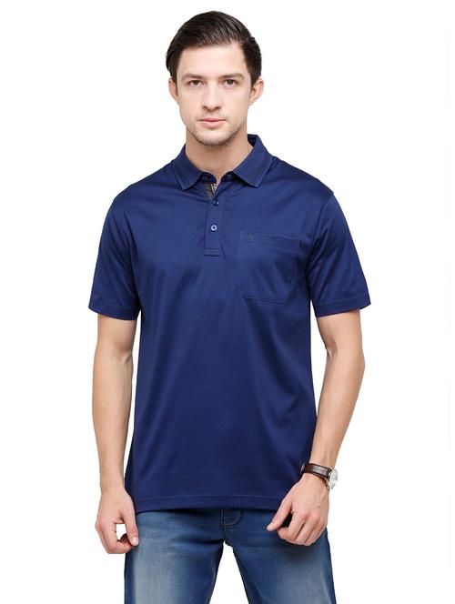 men solid short sleeve regular fit polo t-shirt - 22020136 - Very Small Image - 1