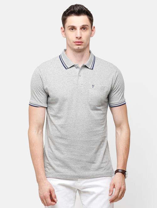men solid short sleeve regular fit polo t-shirt - 22020155 - Very Small Image - 1