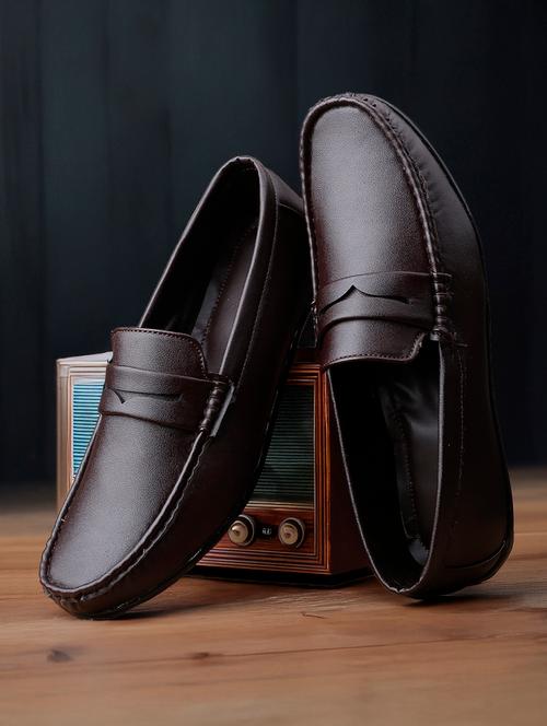 men brown slip on loafer - 22020280 - Very Small Image - 1