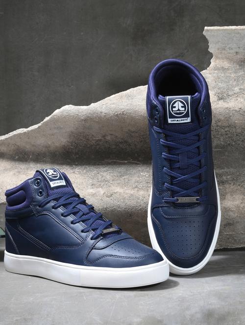 men navy lace up sneaker - 22020697 - Very Small Image - 1