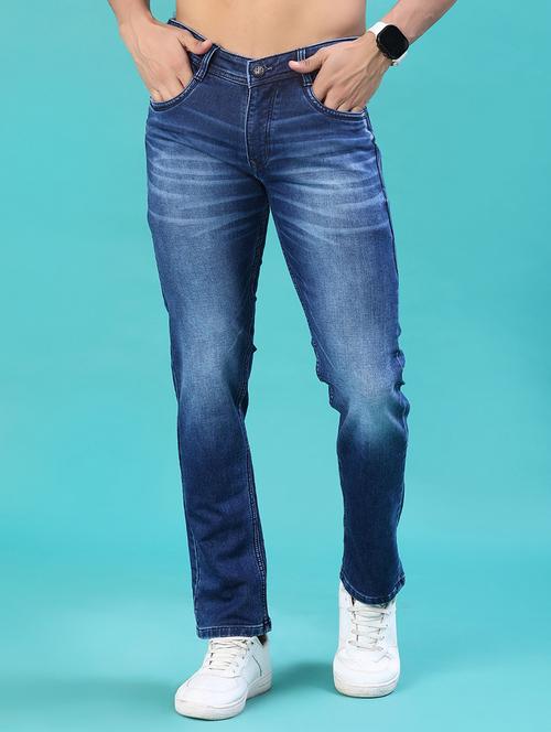 men washed mid rise full length jeans - 22022254 - Very Small Image - 1