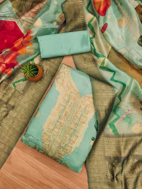 women self design embellished unstitched suit set - 22022523 - Very Small Image - 1