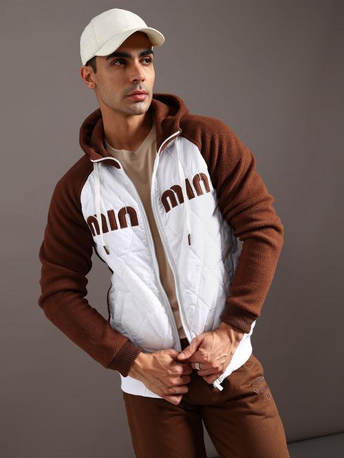 men color blocked long sleeve hooded sweatshirt - 22022570 - Very Small Image - 1