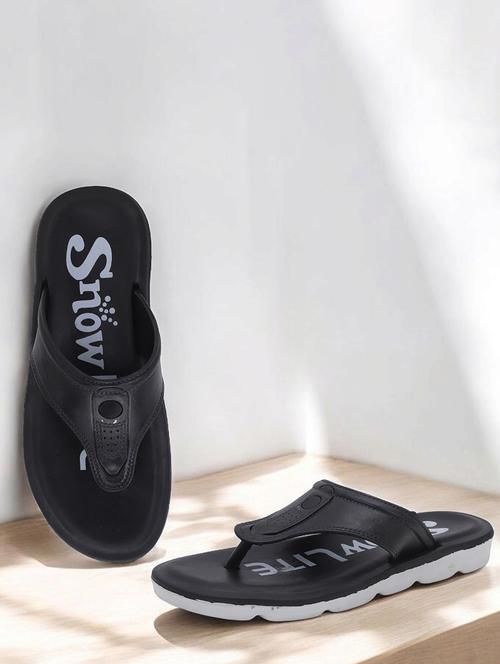Men Black Slip On Flip Flop - 22023448 - Very Small Image - 1