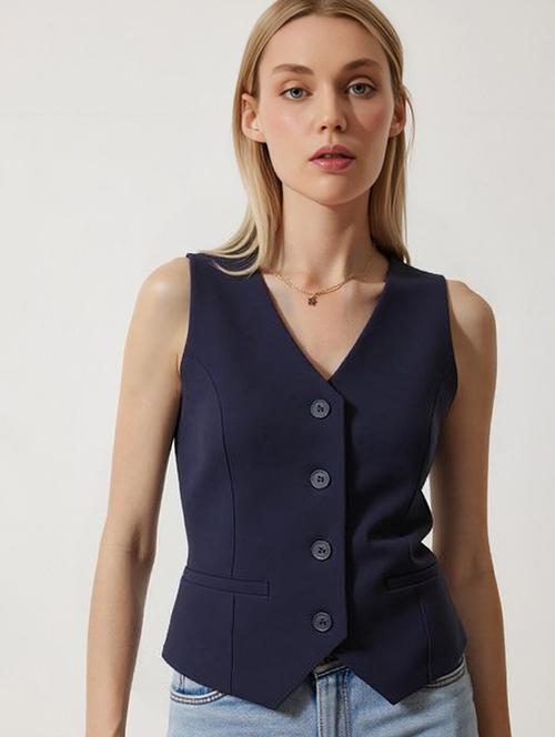 women solid sleeveless vest top - 22026150 - Very Small Image - 1