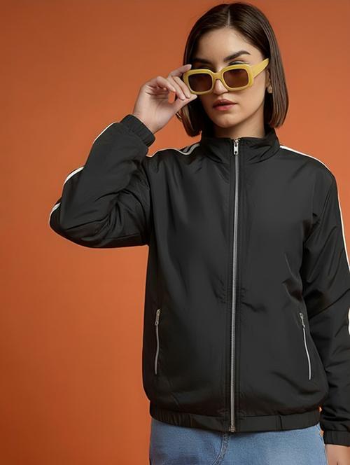 women tapered long sleeve windcheater jacket - 22026191 - Very Small Image - 1