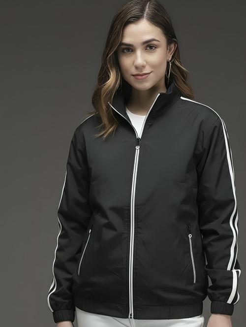 women tapered long sleeve windcheater jacket - 22026214 - Very Small Image - 1