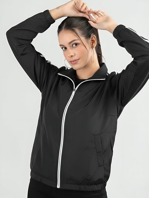 women tapered long sleeve windcheater jacket - 22026215 - Very Small Image - 1