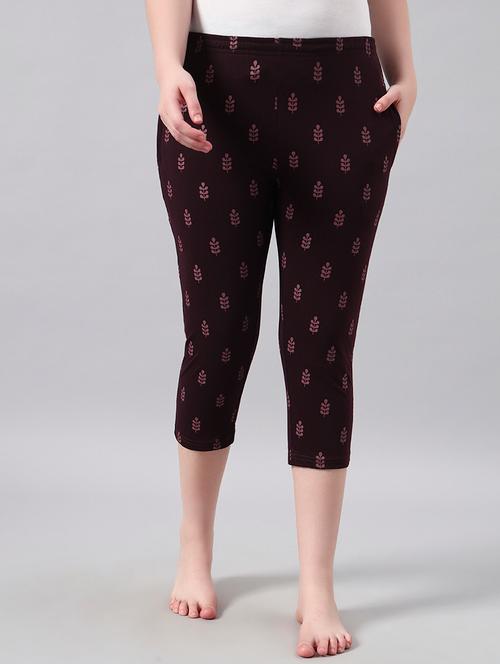 women printed mid rise capri - 22026580 - Very Small Image - 1