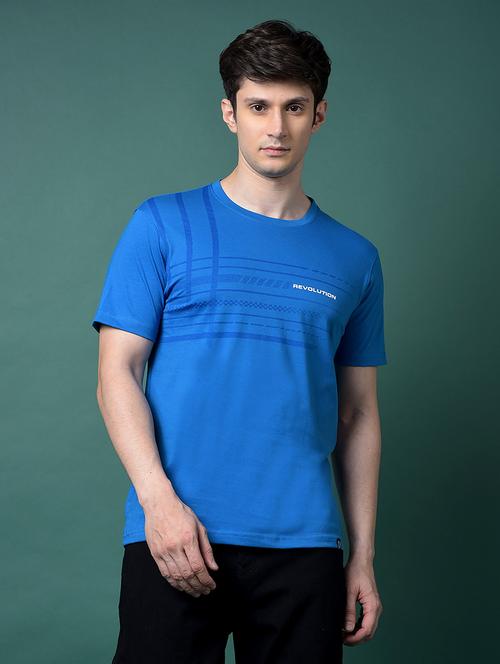 men chest print short sleeve regular fit t-shirt - 22026602 - Very Small Image - 1