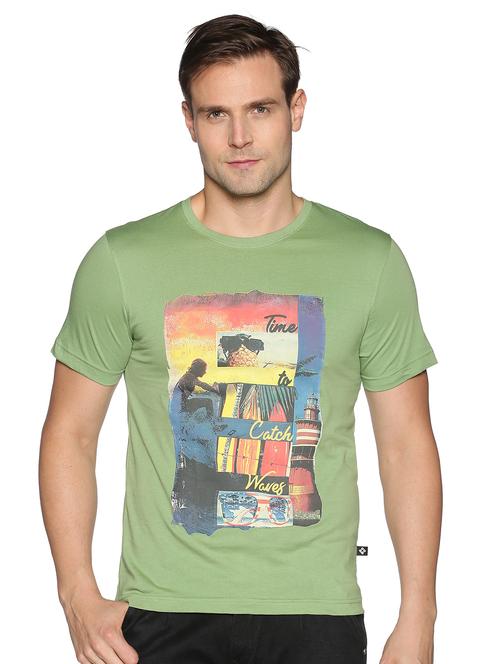 men front print short sleeve regular fit t-shirt - 22026965 - Very Small Image - 1