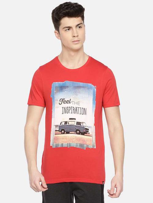 men front print short sleeve regular fit t-shirt - 22026969 - Very Small Image - 1