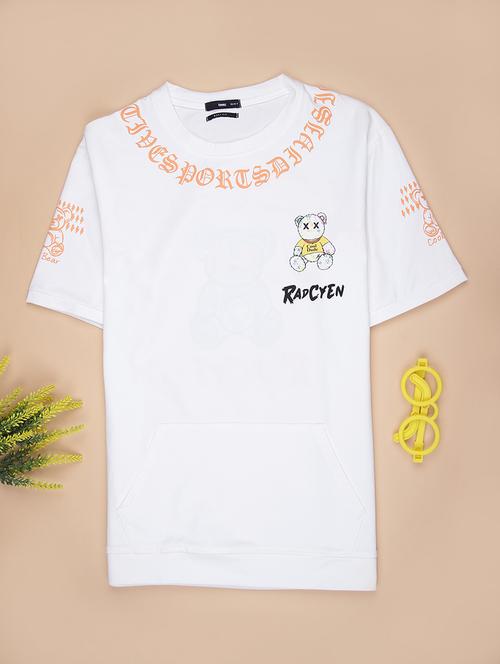 Boys Printed Short Sleeve Regular Fit T-shirt - 22027090 - Very Small Image - 1