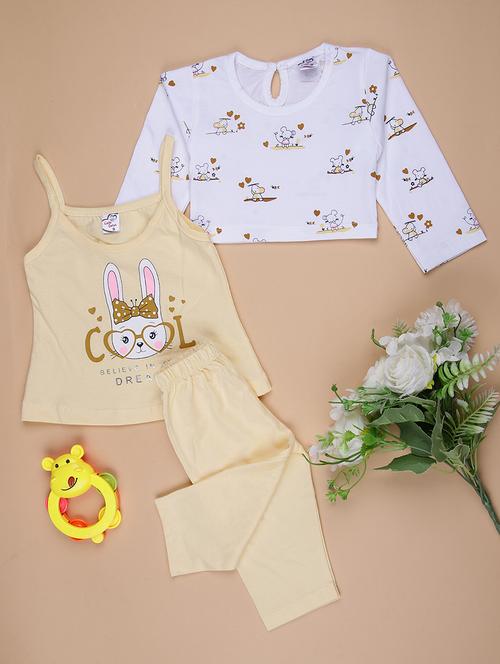 yellow cotton active wear set coords - 22027918 - Very Small Image - 1