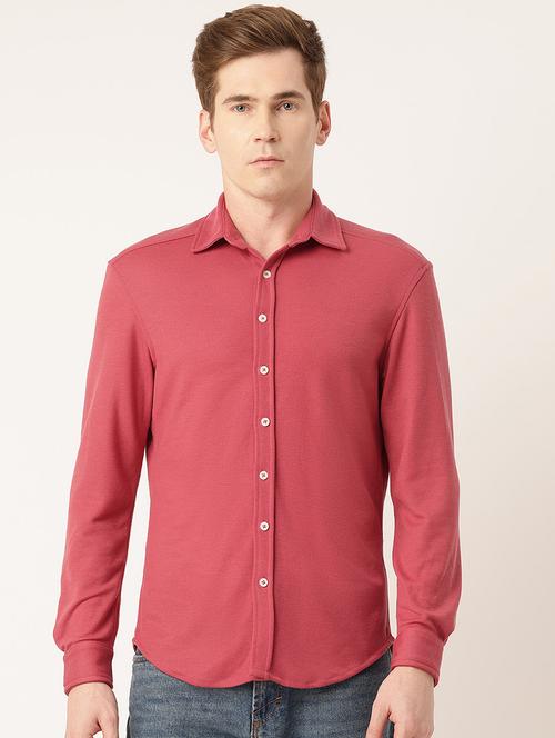men solid long sleeve regular fit casual shirt - 22028520 - Very Small Image - 1