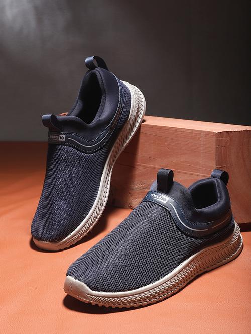 men navy blue slip on sport shoe - 22029147 - Very Small Image - 1