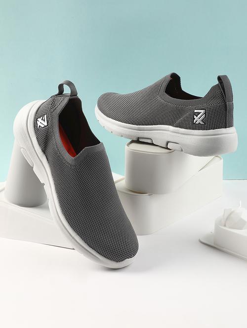 men grey slip on sport shoe - 22029167 - Very Small Image - 1