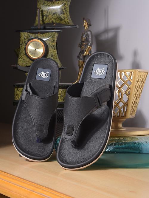 Men Solid Toe Separator Flip Flop - 22029278 - Very Small Image - 1