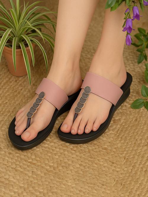 women solid slip on wedges - 22029650 - Very Small Image - 1