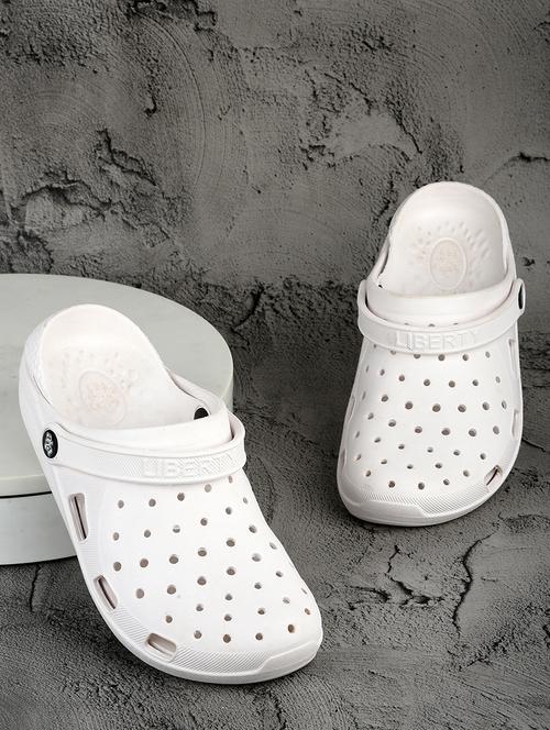 women white solid slip on clogs - 22030180 - Very Small Image - 1