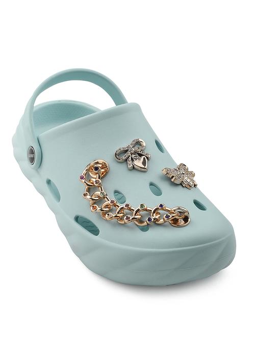 women casual light blue embellished clogs - 22030188 - Very Small Image - 1