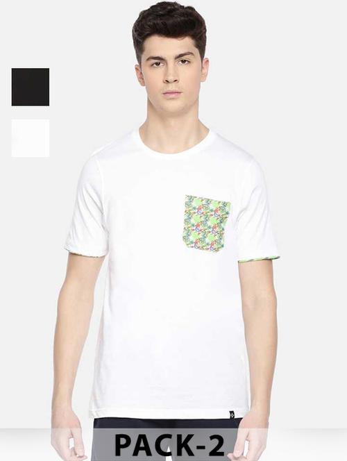 men pack of 2 printed short sleeve t-shirt - 22030280 - Very Small Image - 1