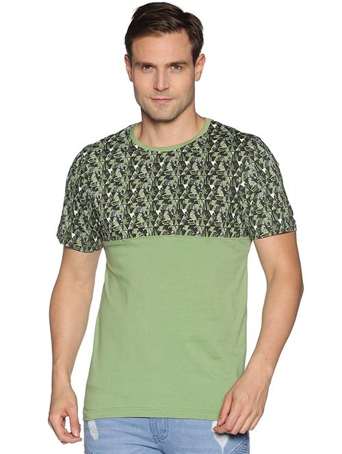 men chest print short sleeve regular fit t-shirt - 22030289 - Very Small Image - 1