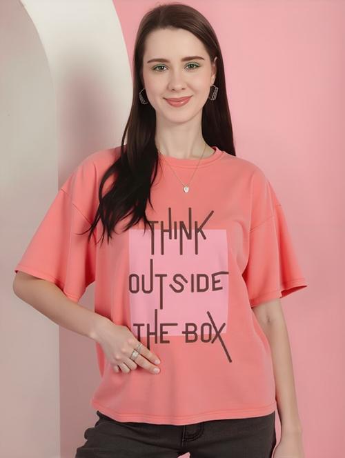 women printed short sleeve oversized t-shirt - 22030663 - Very Small Image - 1