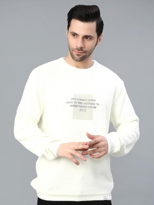 men typographic long sleeve regular fit pullover  - 22031089 - Very Small Image - 1