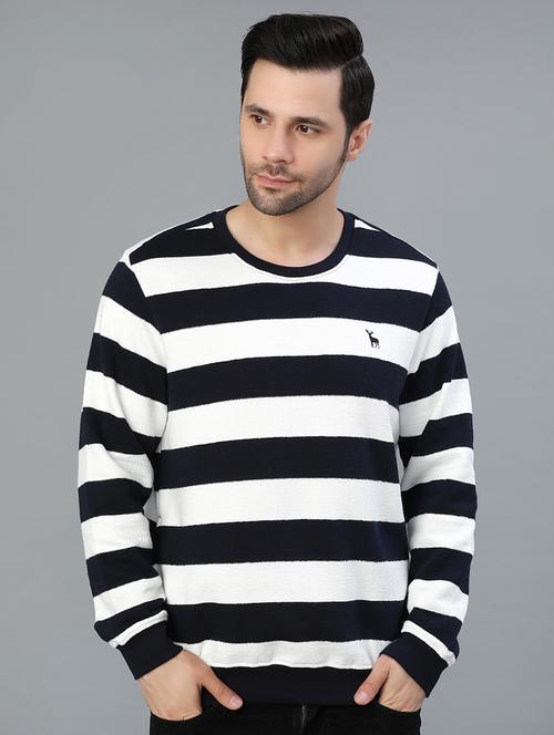 men striped long sleeve sweatshirt - 22031148 - Very Small Image - 1